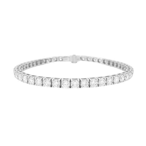 5ct Brilliant Cut Diamond Tennis Bracelet in Platinum Vermeil - Lab Grown Diamond